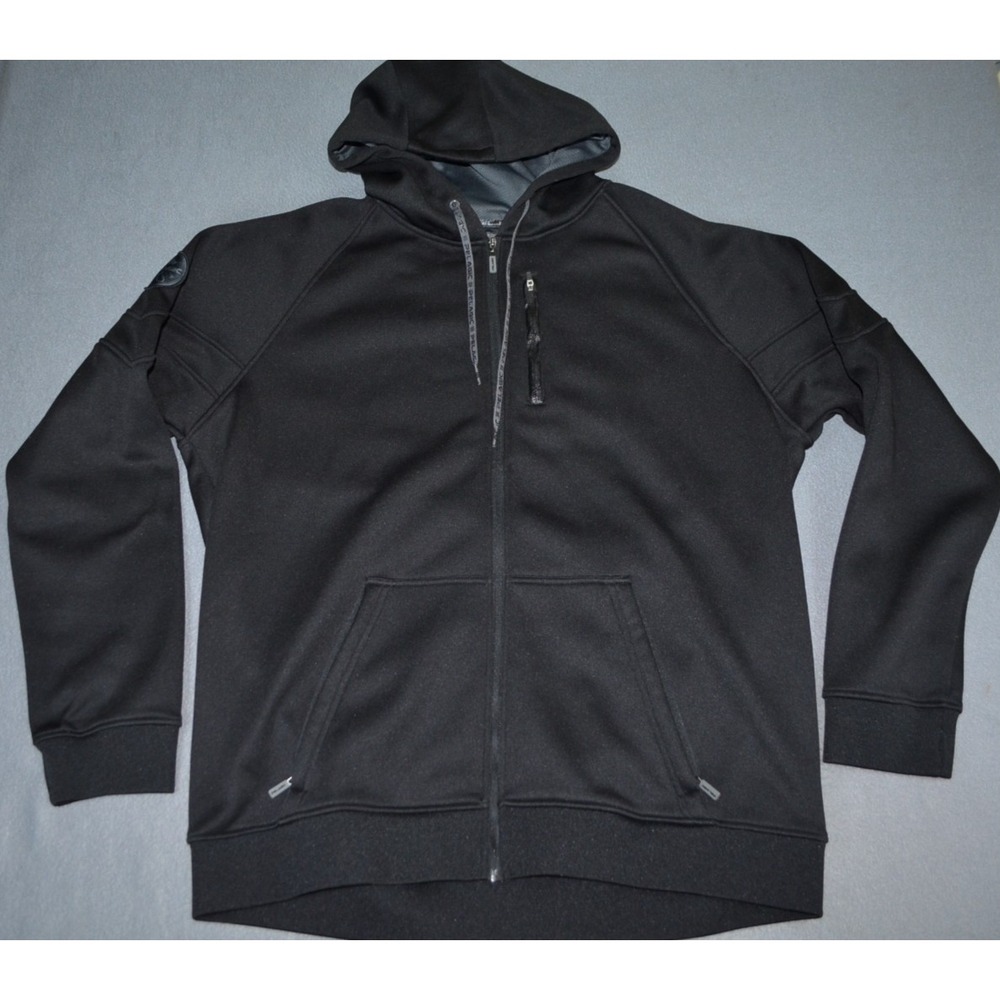 Pelagic Hoodie Mens 2XL Black Pinnacle Zip Hoody Fleece Full Zip Pockets